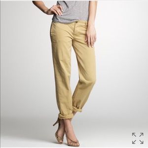 J Crew distressed boyfriend chinos
